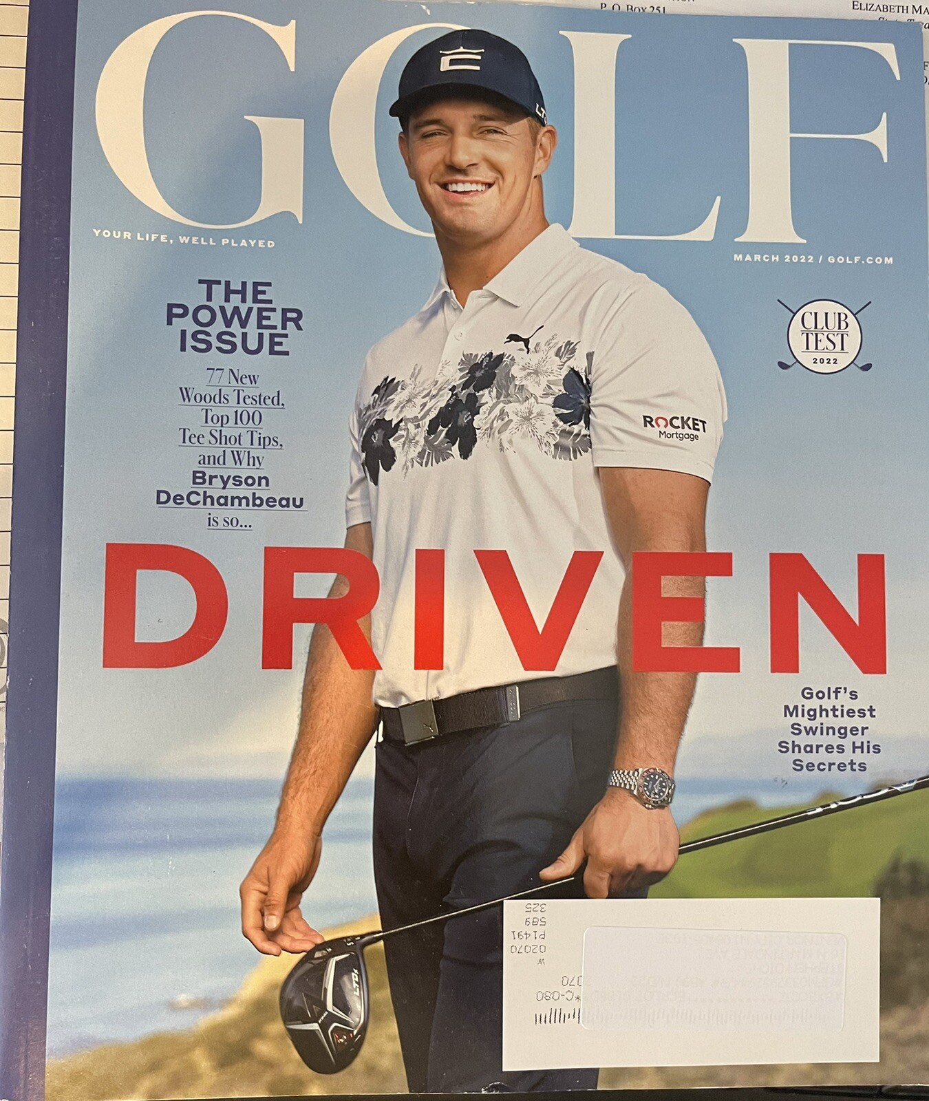GOLF Magazine March 2022 Bryson DeChambeau Like New, $5.99, FREE SHIPPING