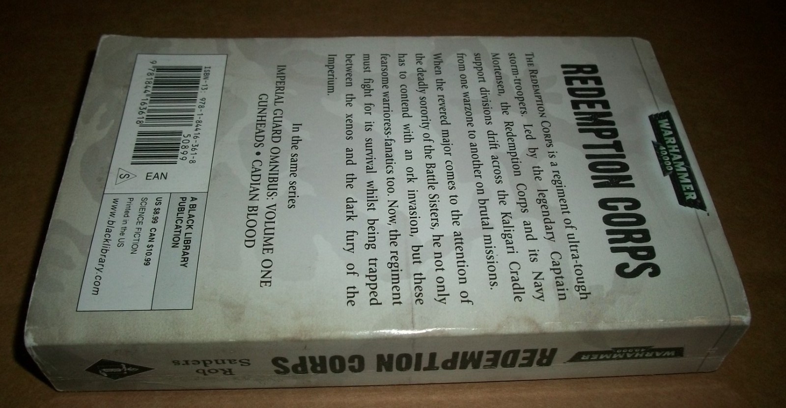 Redemption Corps Rob Sanders Imperial Guard Warhammer 40000 $8.99 1st 2010 PB VG