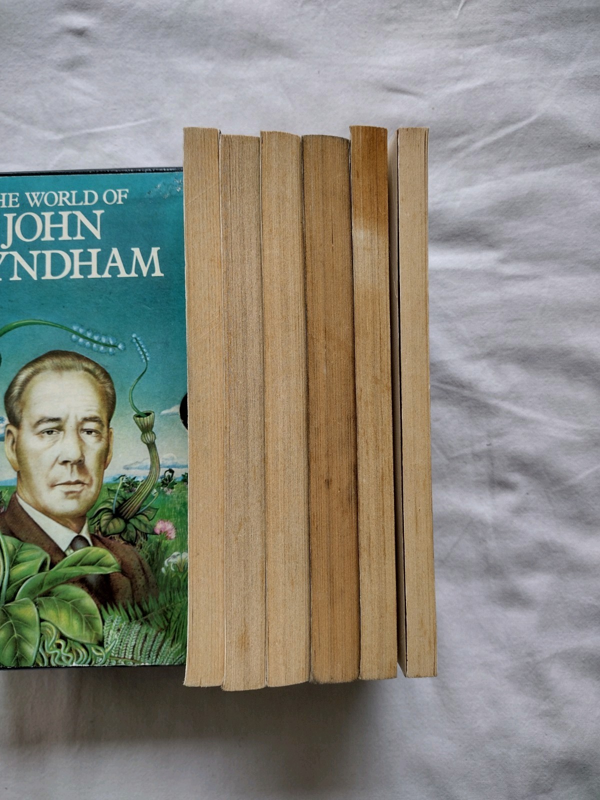 The World of John Wyndham | Vintage Sci Fi Six-Volume Penguin Box Set, 1970s