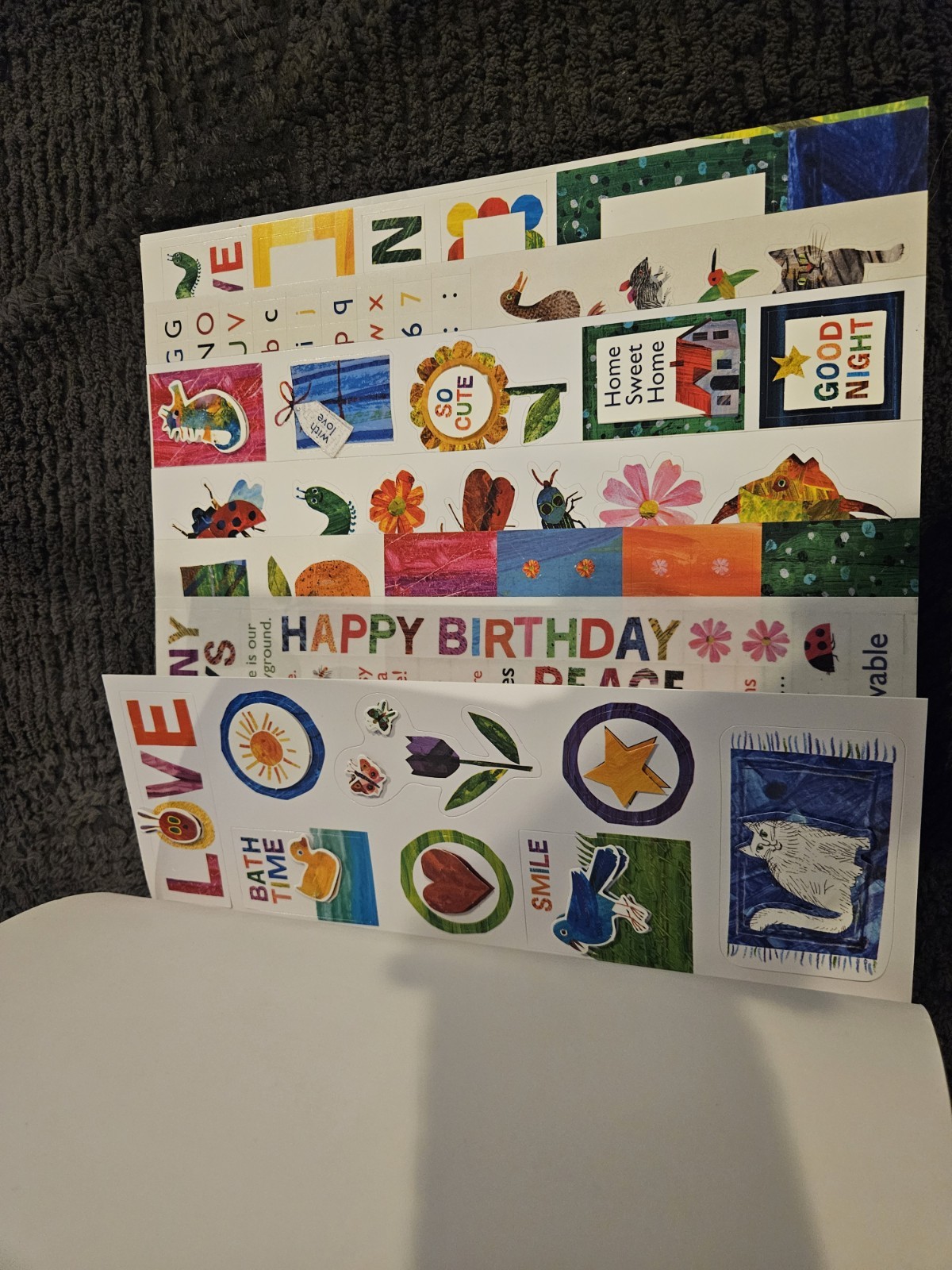 Rare Eric Carle Deluxe Scrapbooking Kit 600+ Pieces Stickers Pages Tags Unused