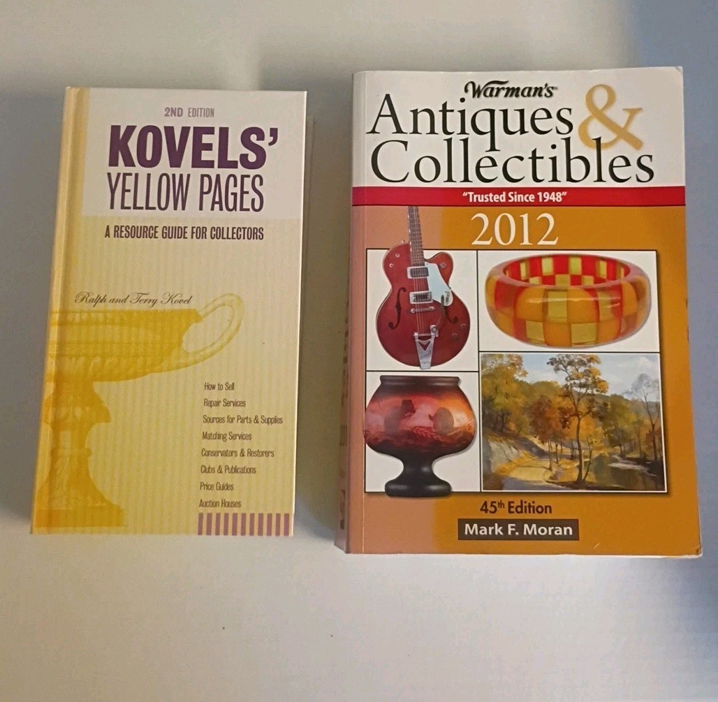 Warman’s Antiques & Collectibles 2012 – Kovels Yellow Pages 2003- 2 Book Lot