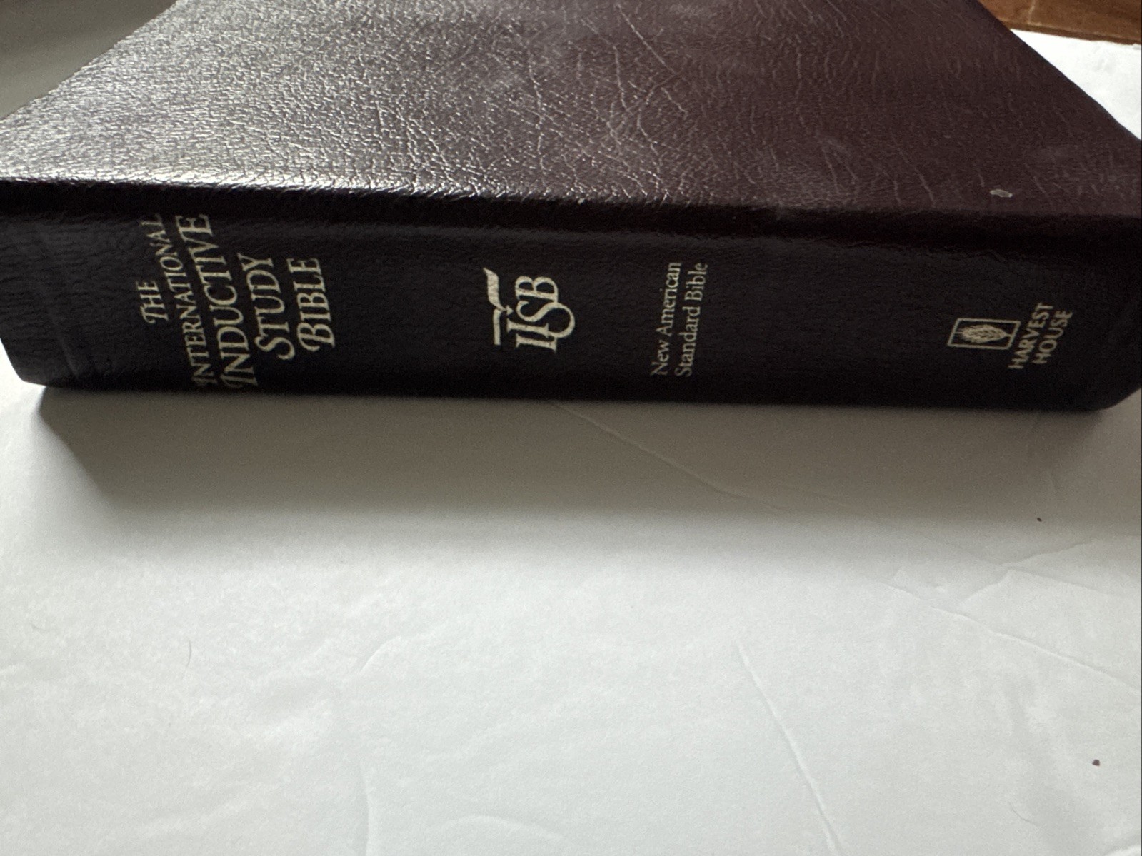1993 The International Inductive Study Bible NASB IISB Bonded LEATHER w/Maps