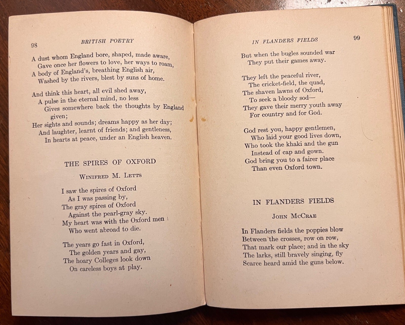 Antique Representative British Poetry 1920 174 pages Ballads, Poems