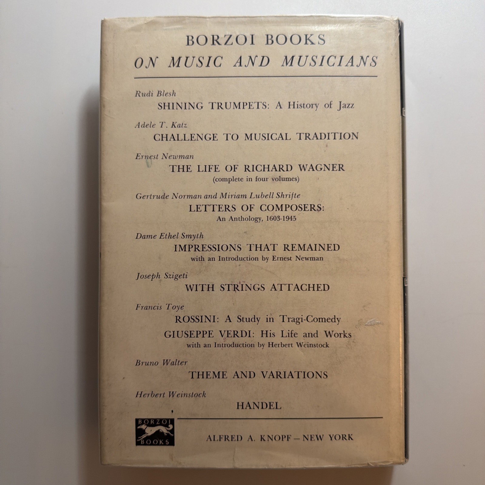 With Strings Attached Joseph Szigeti 1947 HCDJ Violinist Memoir 2nd Print