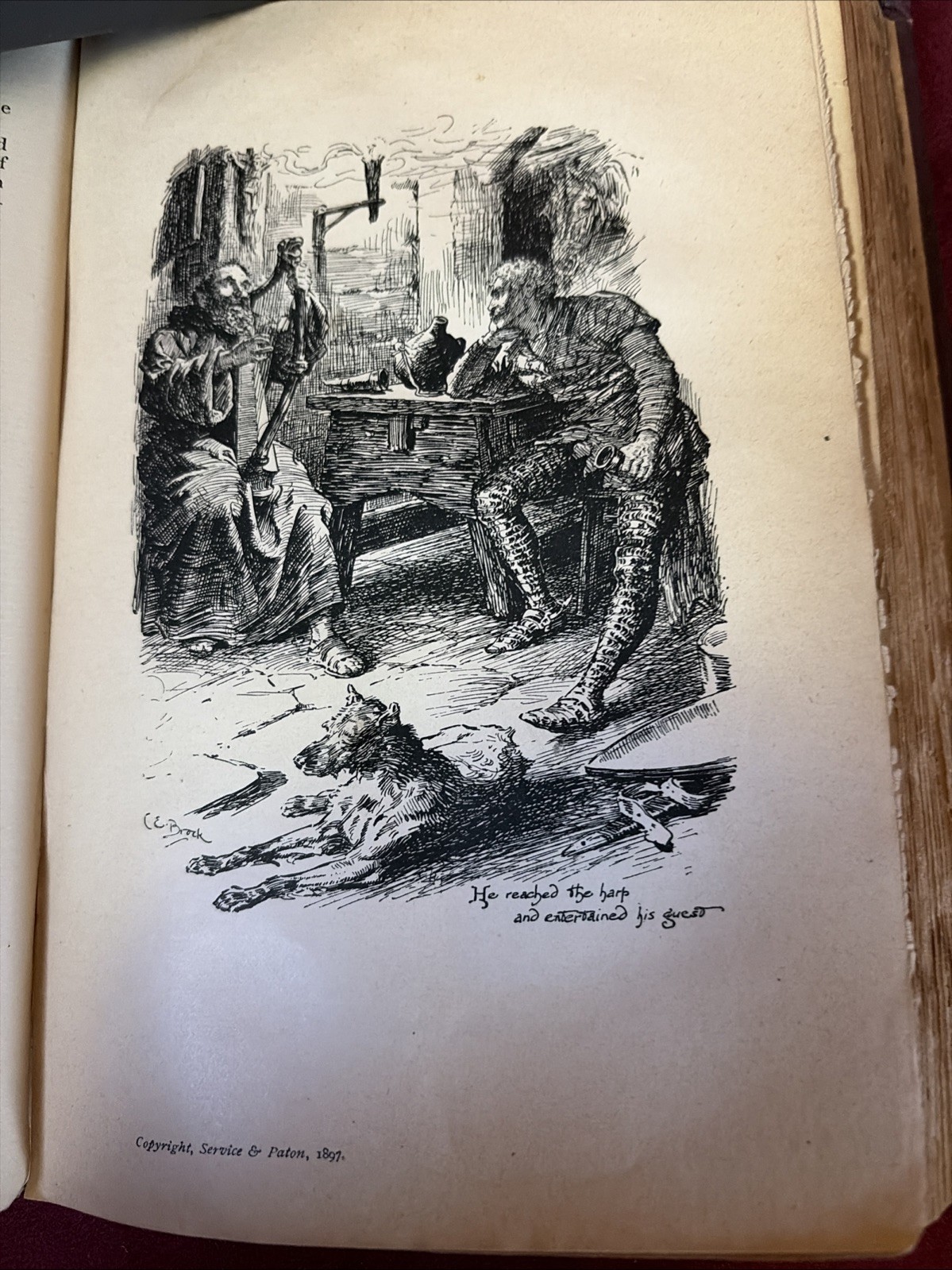 1897 Ivanhoe A Romance by Sir Walter Scott w/ 16 Illustrations Antique Rare Good