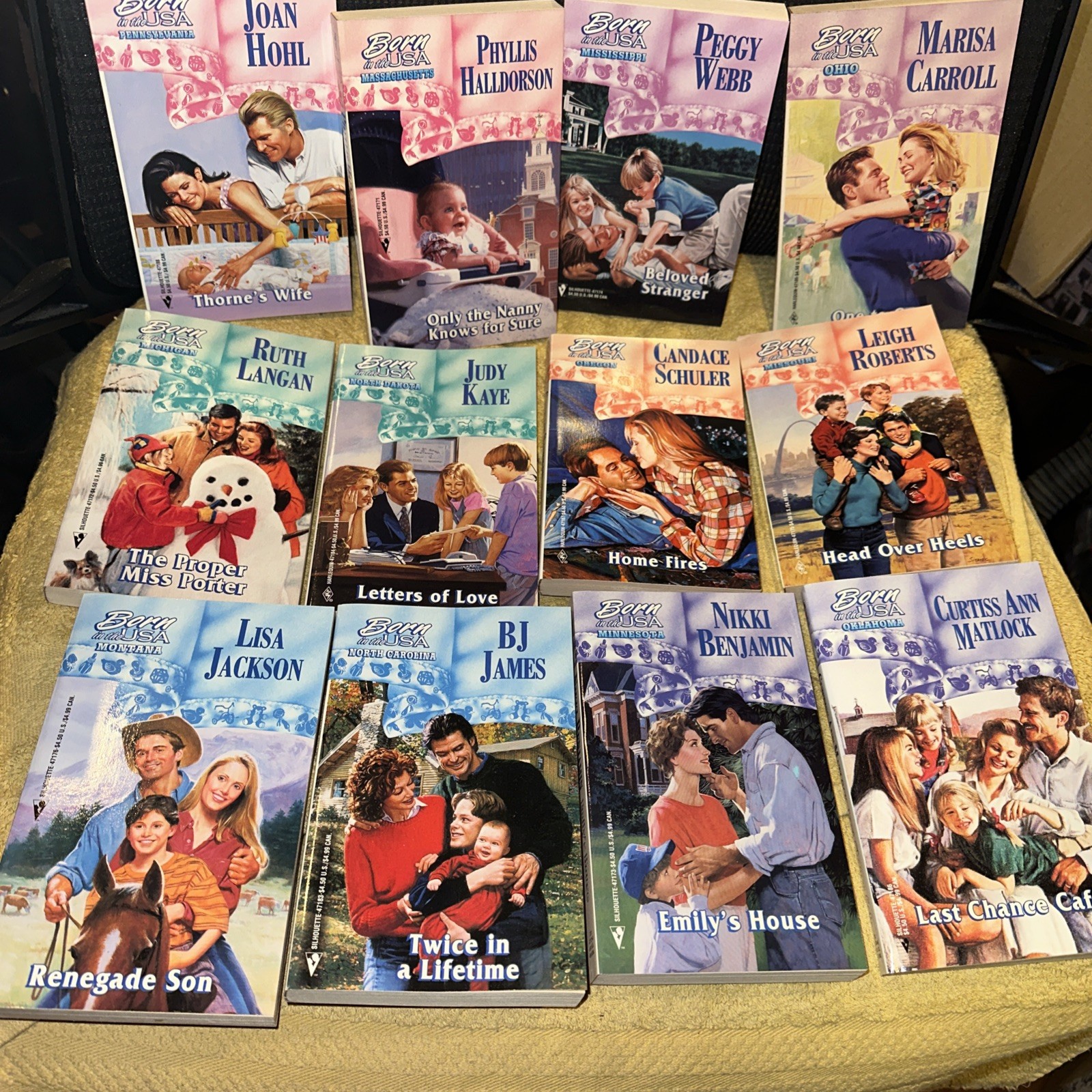 LOT 12 Silhouette Born in the USA Books All Books Set US States NEW Harlequin PB