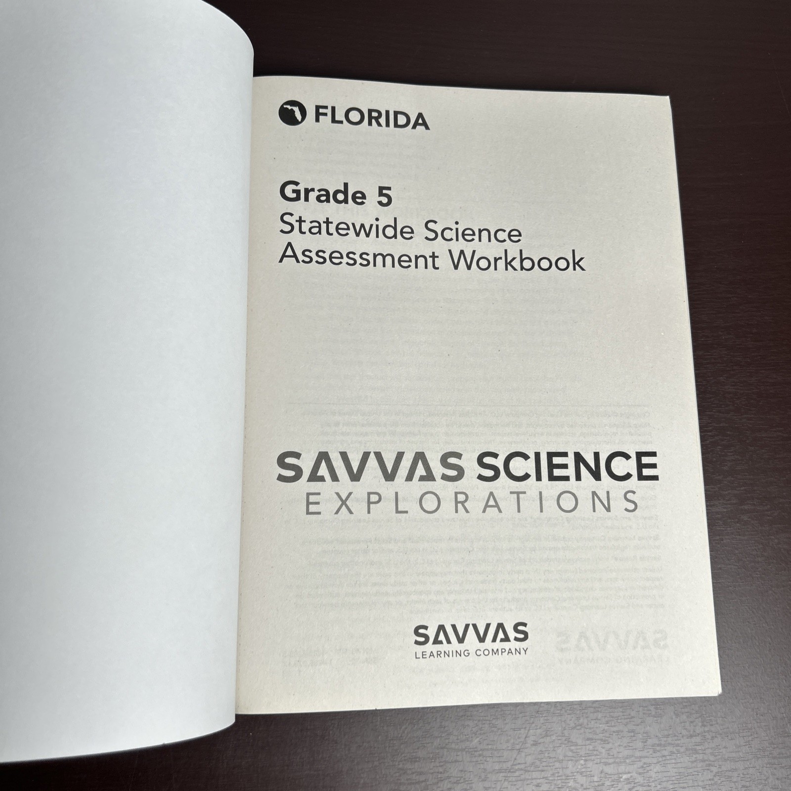 Statewide Science Assessment Workbook Florida Grade 5 New PB